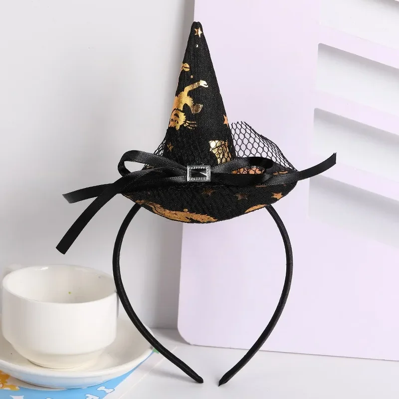 Halloween Pumpkin Party Witch Hat Haloween Headband Halloween Costume Party Props Trick Or Treat Dress Up Kids Favor