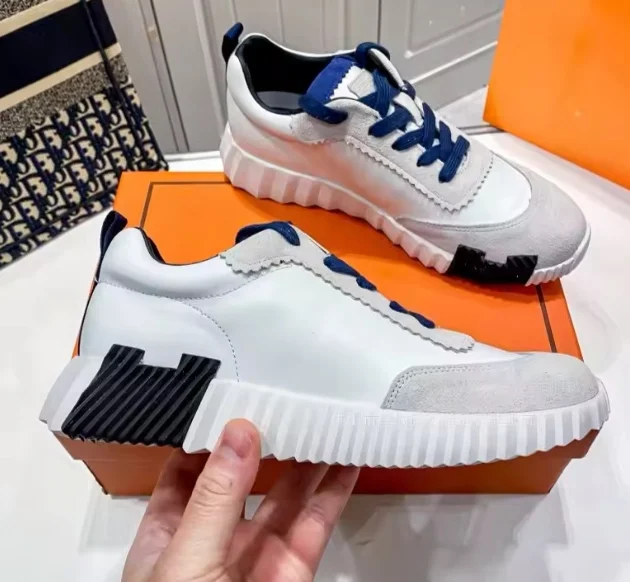 Sneakers classiques à la mode, décontractées, à empiècements, à bout rond, à semelle épaisse, antidérapantes pour hommes