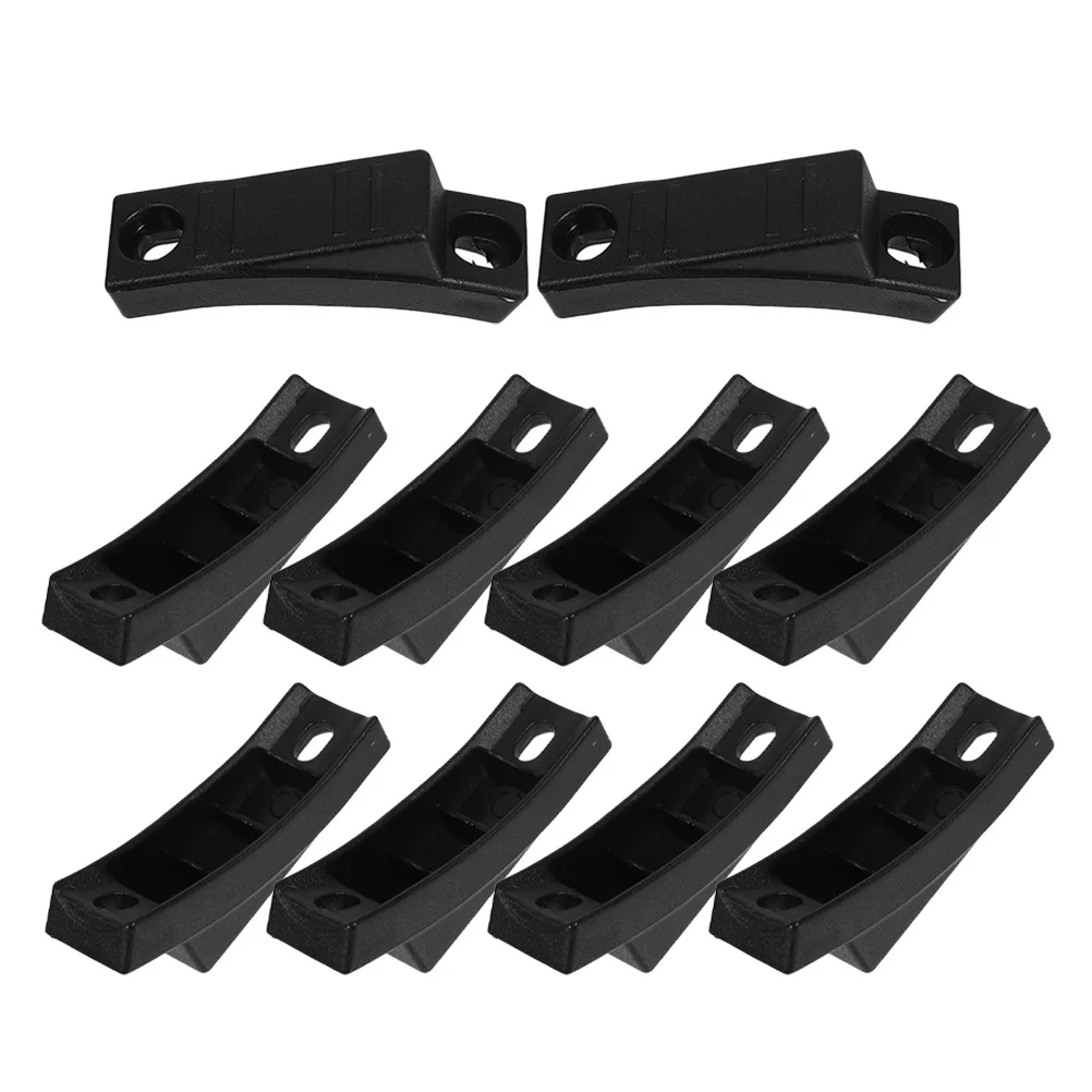 10 قطعة منصات الساق الأثاث البلاستيك قارب على شكل حافظات الأرضية مكتب الحديد الإطار الكراسي عدم الانزلاق كرسي القدم يغطي خدش الضوضاء #4