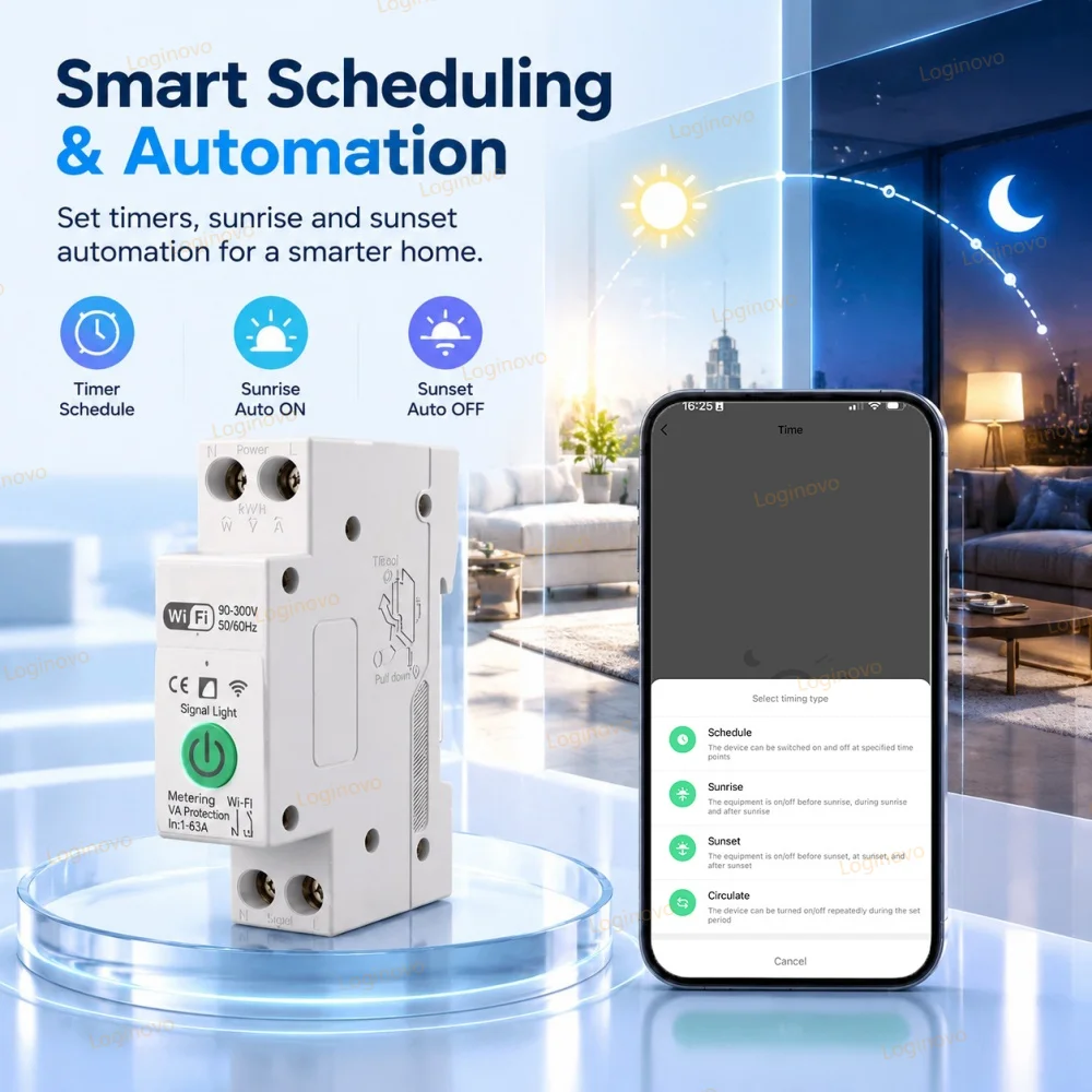 Tuya WiFi/Zigbee Circuit Break - Energy Monitor Meter ulasan dan harga
