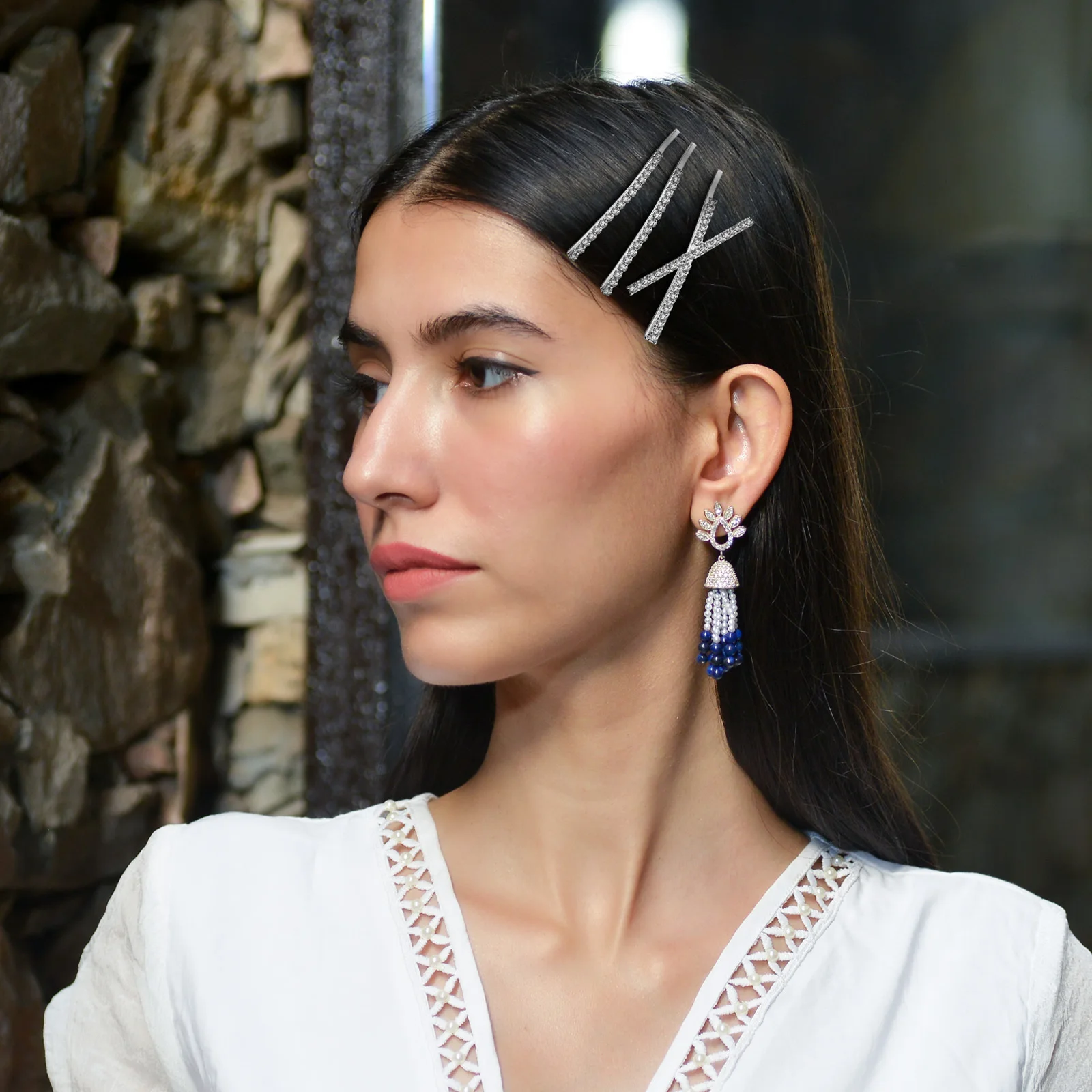 

12Pcs Glitter Hair Clips Metal Rhinestone Bobby Pins Fashionable Hair Accessories for Women Daily Wear Special Occasions