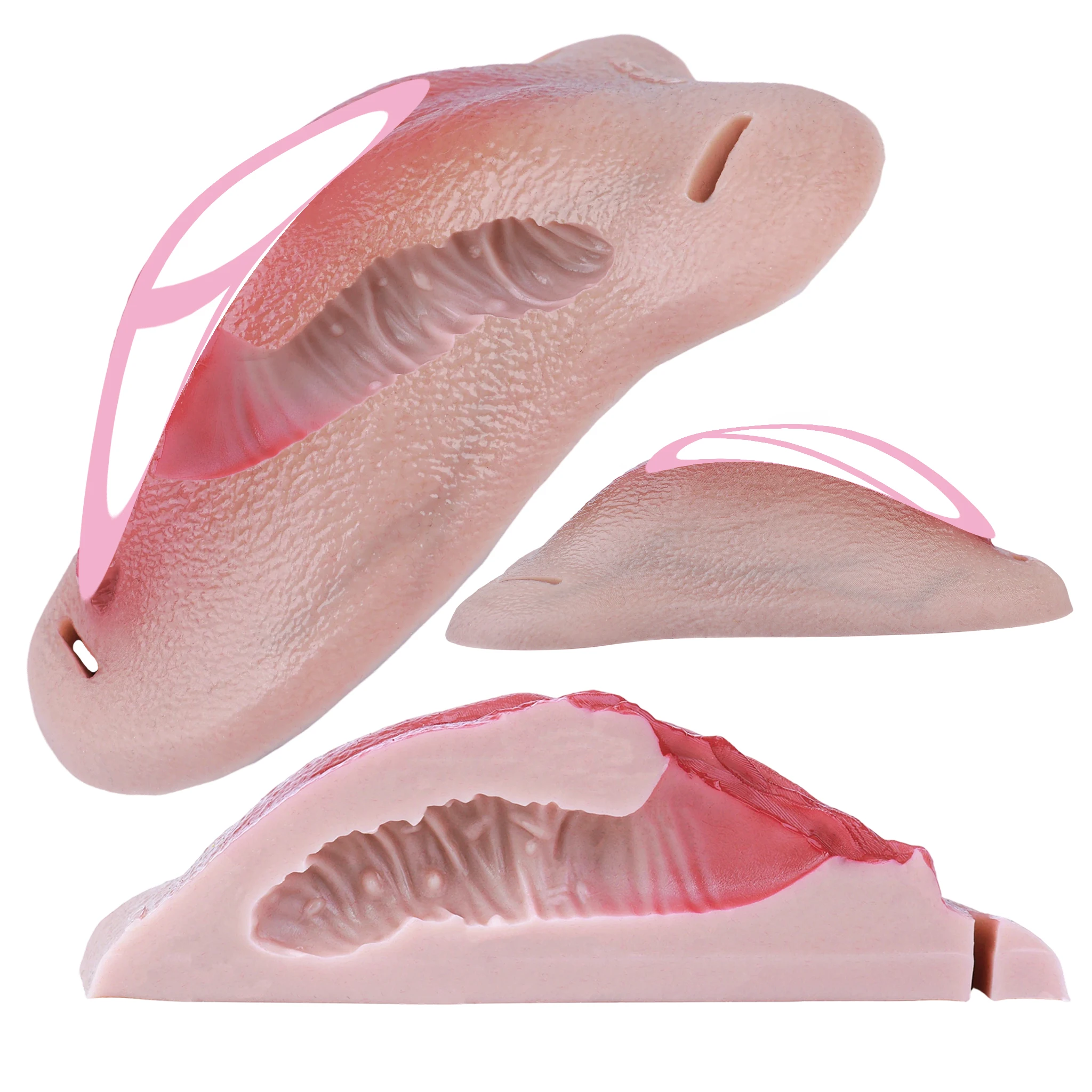 ANOSX Multi Functional Masturbator Single Hole Feminine Chastity Cage Insert Penis Sleeve Silicone Vagina Wish Clitoris Pants