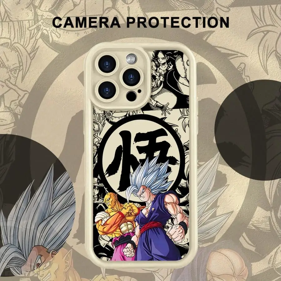 เคสโทรศัพท์สำหรับ iPhone 15 16 14 Plus 17 Air XR 13 12 11 Pro Max XS Max 16e แบบนิ่ม ลายดราก้อนบอล โกคู ซามาสสุดเท่