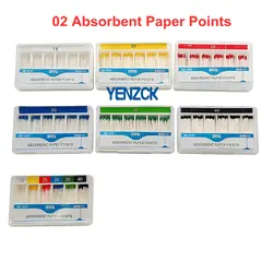 1 Box Dental Absorbent Paper Points Root Cancel Endodontics Cotton Fiber Tips Dental Consumable Materials