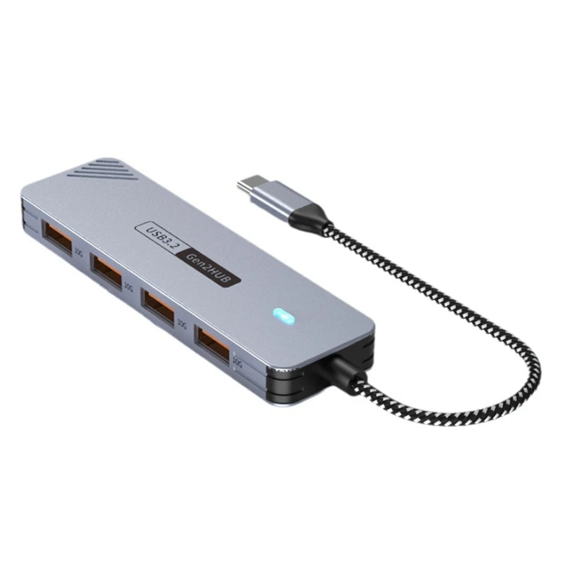 10Gbps USB 3.2 GEN2 HUB USB C HUB High Speed USB Splitter USB Type-C 3.2 HUB