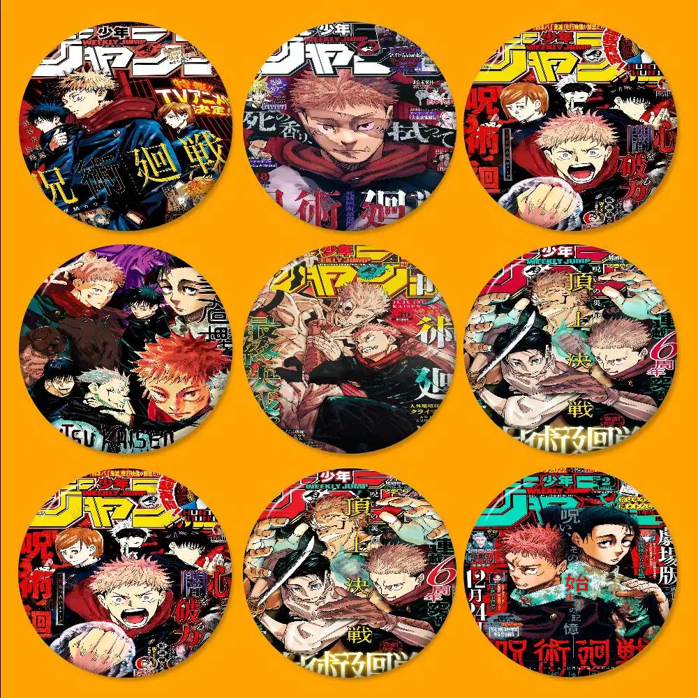 J-Jujutsu K-Kaisen أنيمي جديد دبابيس لينة زر دبوس مضحك سخيف Gnarpy على لوح التزلج ميمي شارة ألعاب جمع الهدايا #1