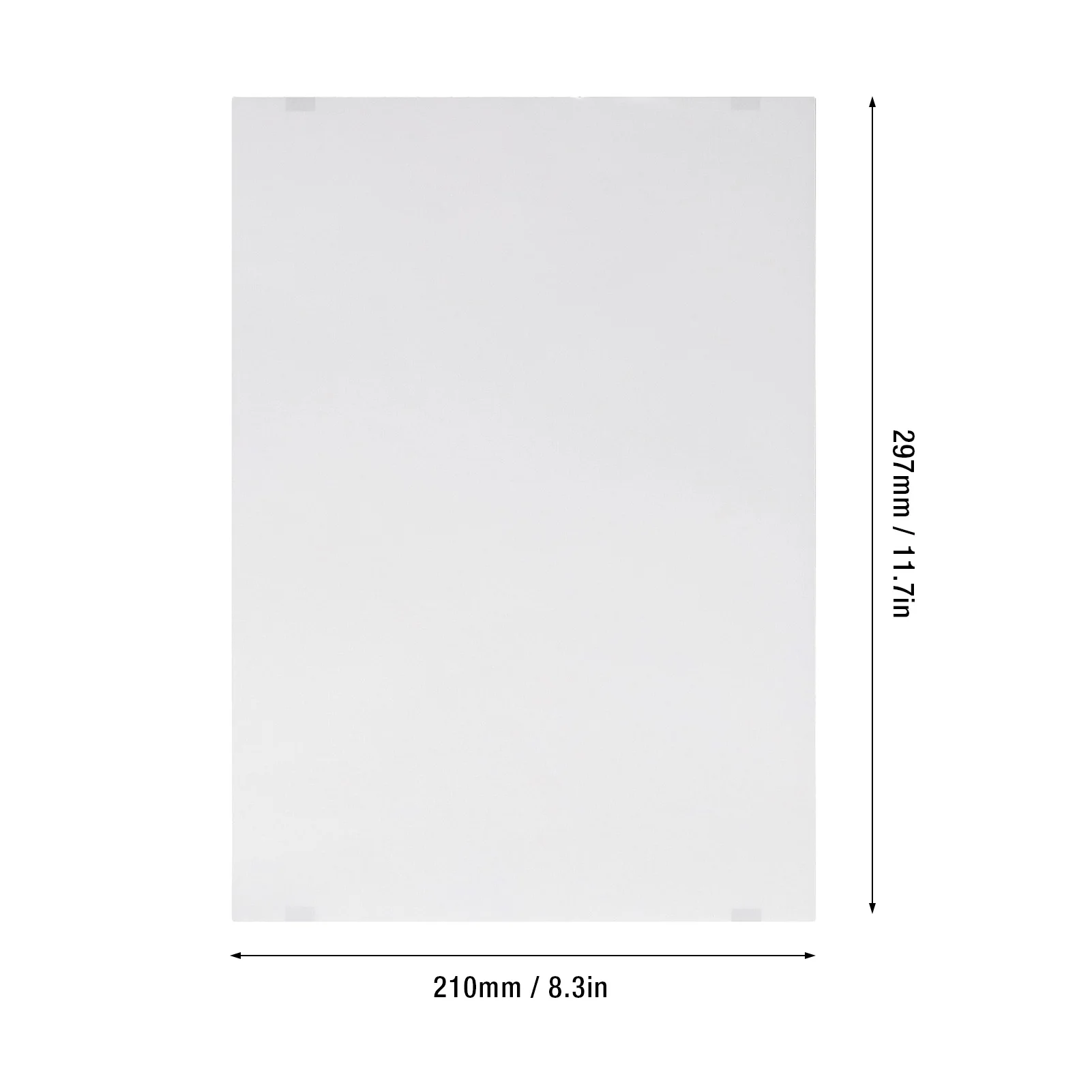 100 ورقة ورق طباعة حراري مقاس A4 للطابعة المحمولة توافق سريع الجفاف ورق حراري مطوي متعدد الوظائف بدون حبر #4