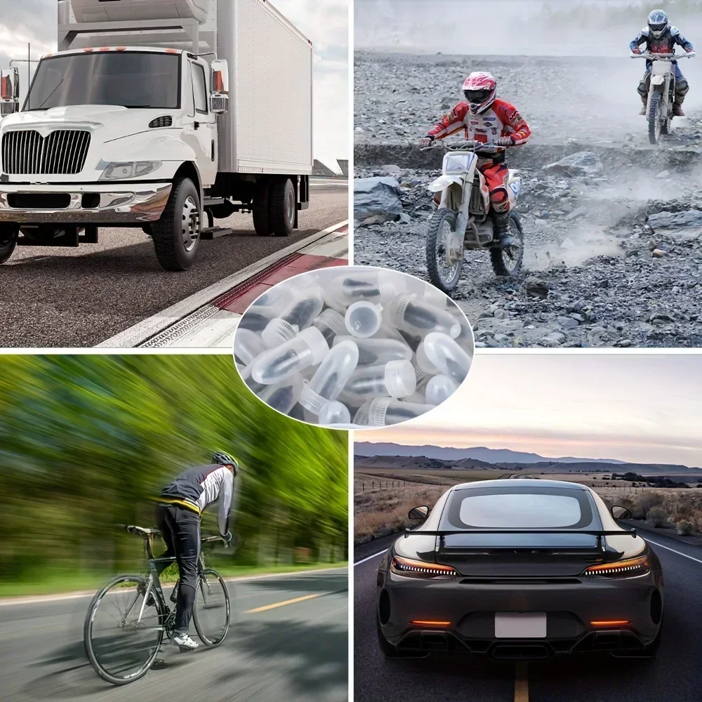 فراغ الإطارات إصلاح مسمار الإطارات ثقب مسامير دراجة نارية المناسب لايحتاج عجلة إصلاح الثقب عدة بقع للسيارة 10-30 قطعة #4