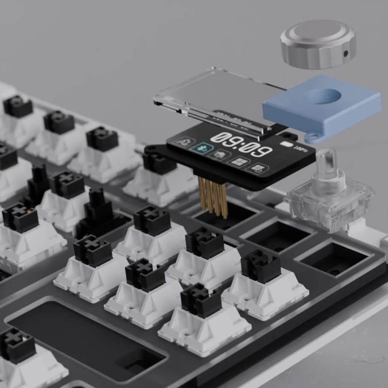 المبيعات الساخنة ZOOMTKL DYNA مجموعة لوحة المفاتيح الميكانيكية المخصصة القياسية إسكات القطن ثلاثي الوضع لتقوم بها بنفسك حشية الشاشة الأيدي على مجموعة اللاعبين #3