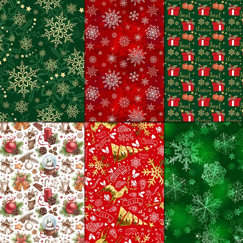 Merry Christmas Paper Pad Assorted Pattern Decoupage Paper Single-Sided Vintage Scrapbooking DIY Decorative Cardmaking Supplies