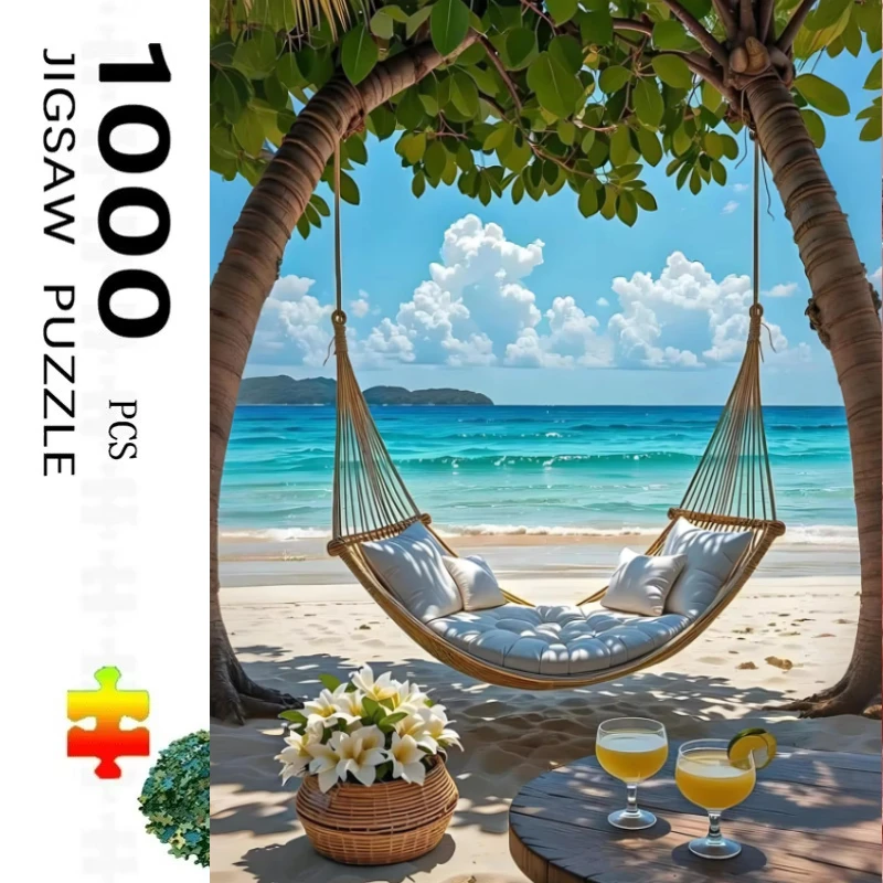1 Box 500 Pieces 38X52CM Scenery Jigsaw Puzzles 500 Pieces Cardboard Picture Landscape Puzzles Family Games