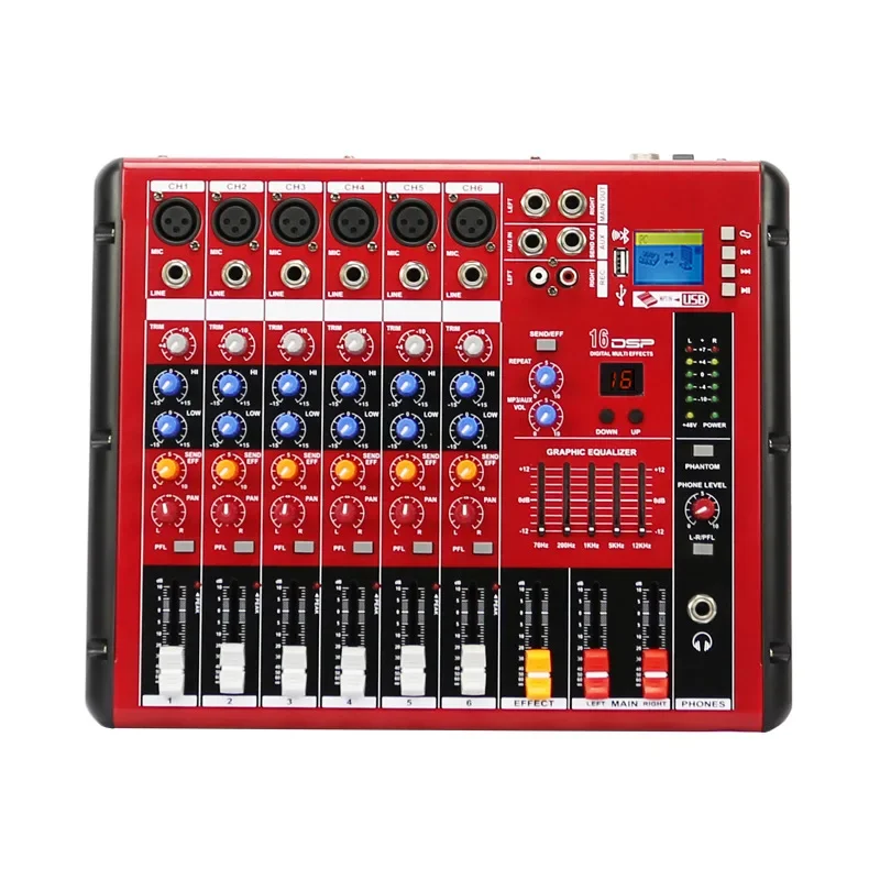 Dsp-オーディオプロセッサ,Bluetooth,ハイブリッドサウンド,48v電源,サウンドシステム,ポータブル,4/6/8チャネル