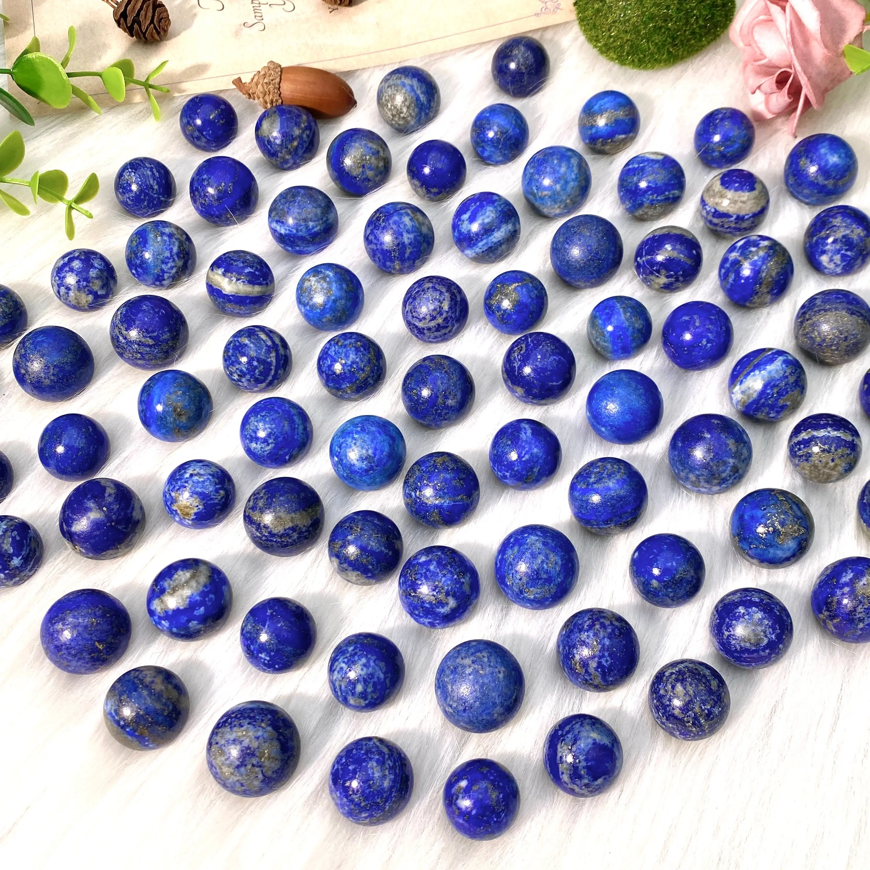1PC Random High Quality Lapis Lazuli Natural Crystal Sphere, Birthday gift, Halloween Gift, Christmas Gift, Home Decoration.