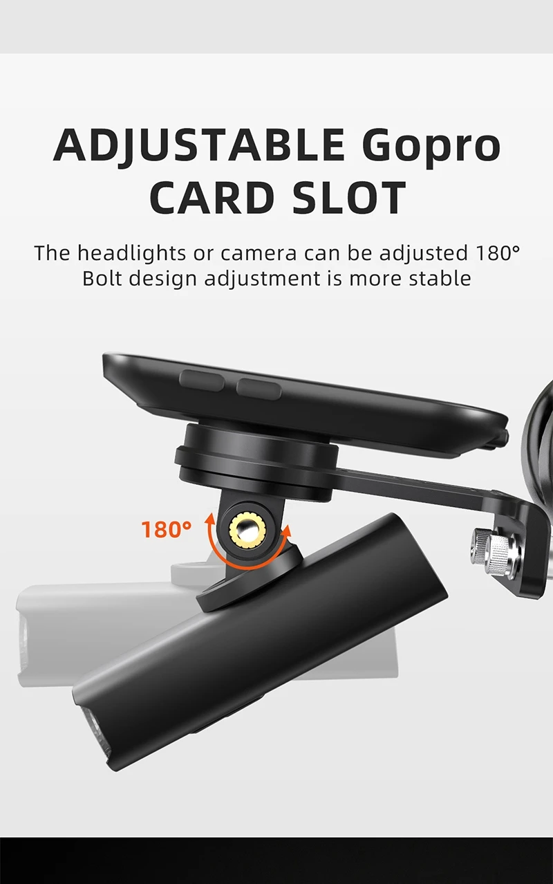 CYCLAMI Extended Out-Front Mount Fahrradlenkerhalterung für NiteRider Adapter Sport Action Kamera Garmin XOSS G+ IGSPORT RAVEMEN – Detail 10