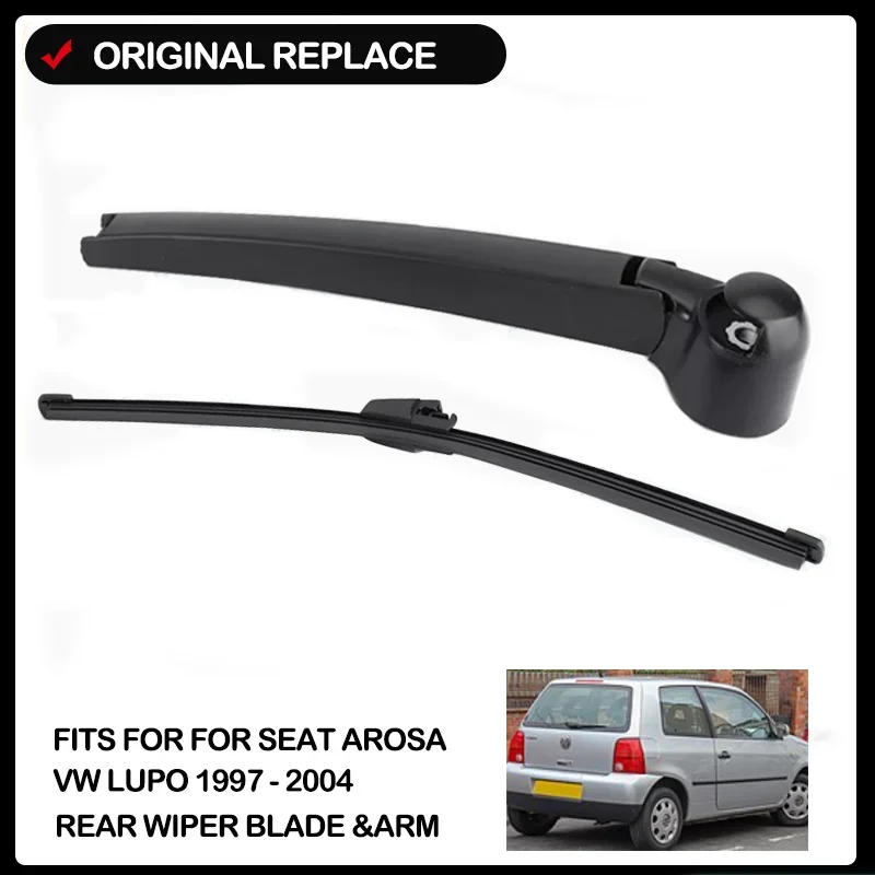 

Car Wiper 11" Rear Wiper Blade & Arm Set Kit For Seat Arosa VW Lupo 1997 - 2004 Windshield Windscreen Window Car Rain Brush