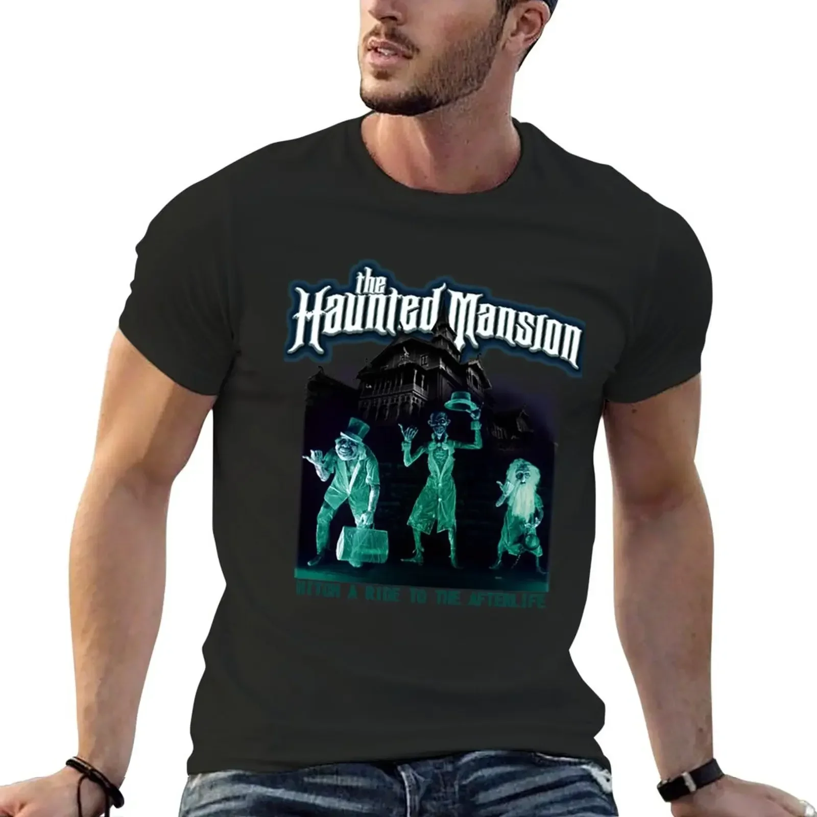 mansion T-Shirt funny t shirt boys animal print  t shirts for men graphic 2024 graphic t shirts heavyweight New the haunted tops