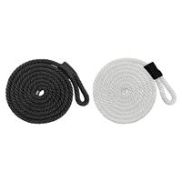 Boat Fender Line Nylon Pontoon Boat Accessories 3/8 inch 6.56 ft Universal Bag Buoy Boat Rope Docking Boat Line Dock Line