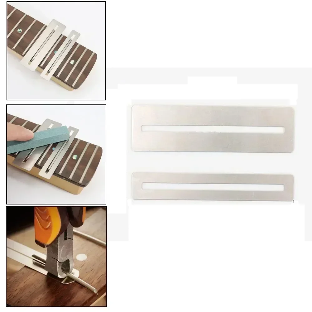 Guitar Fret Wire Sanding Stone Protector Finger Plate Radian Polishing Fingerboard Guard For Guitar Bass Parts