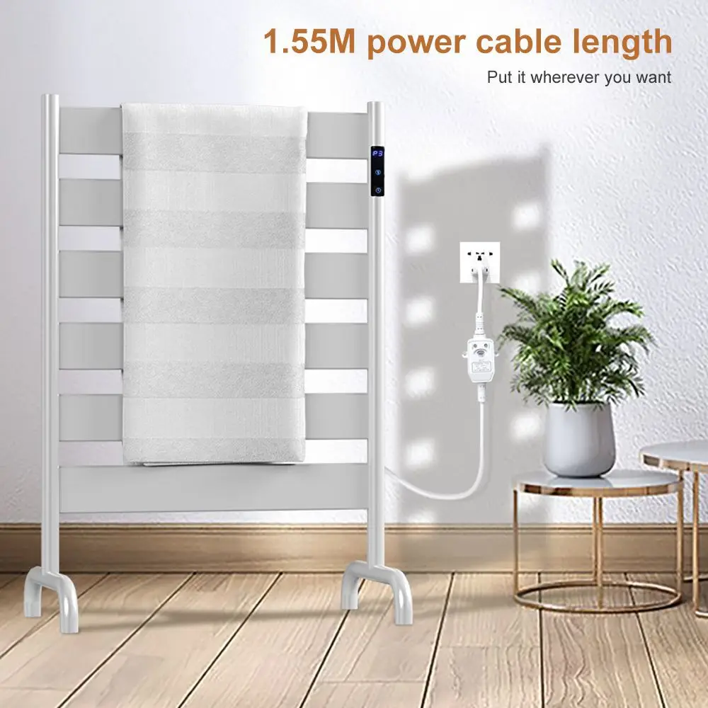 New electric towel rack drying rack Amazon electric floor towel rack US standard European standard plug touch screen control