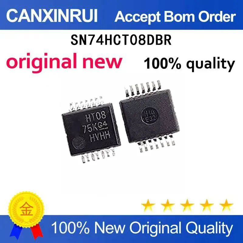 (5-100 Pieces) Brand new original SN74HCT08DBR SN74HCT08 silk screen HT08 SSOP14 trigger chip