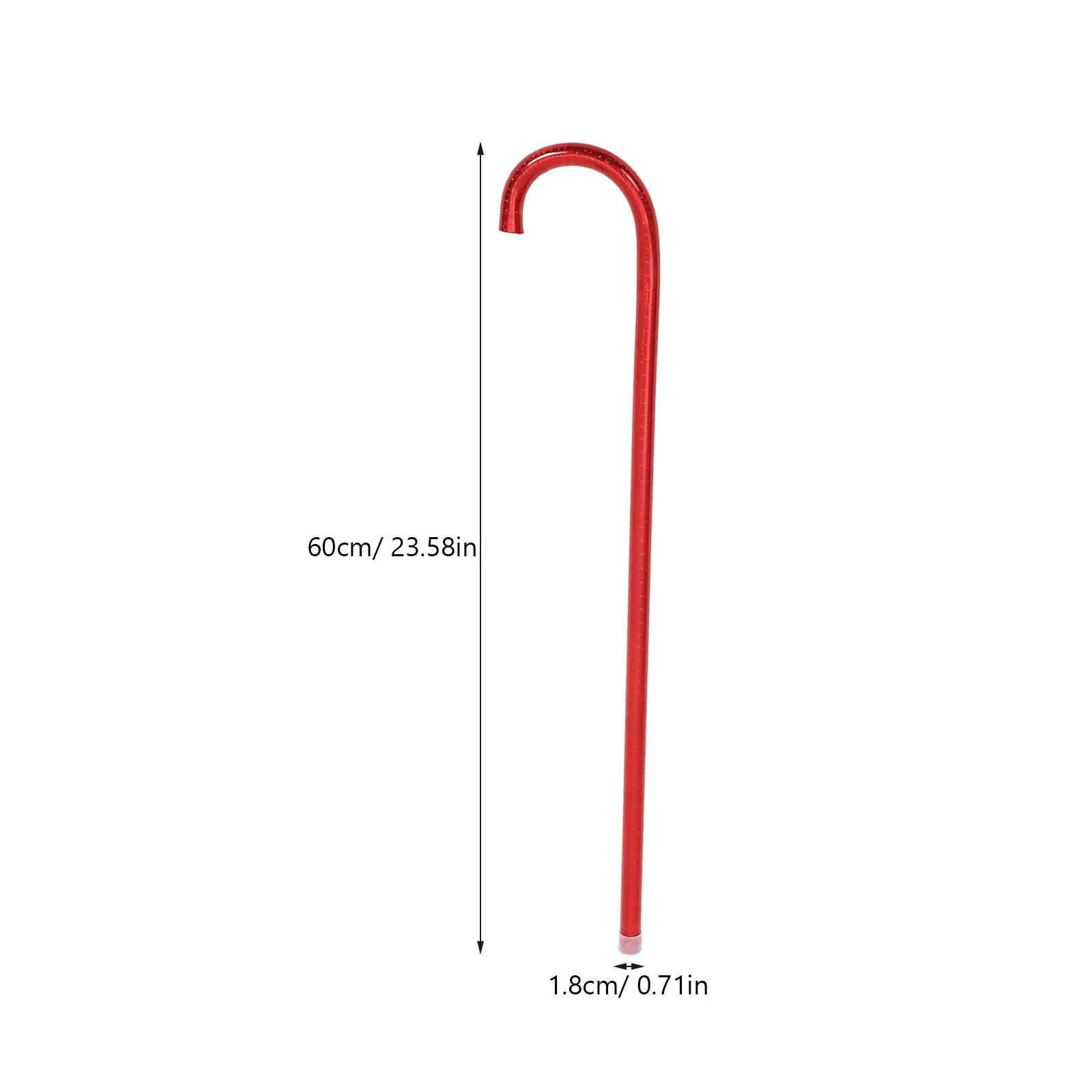 Kids Jazz Dance Cane Prop Lightweight PVC Performance Crutch Halloween Cosplay Party Decorative Walking Stick Kids Cosplay Cane