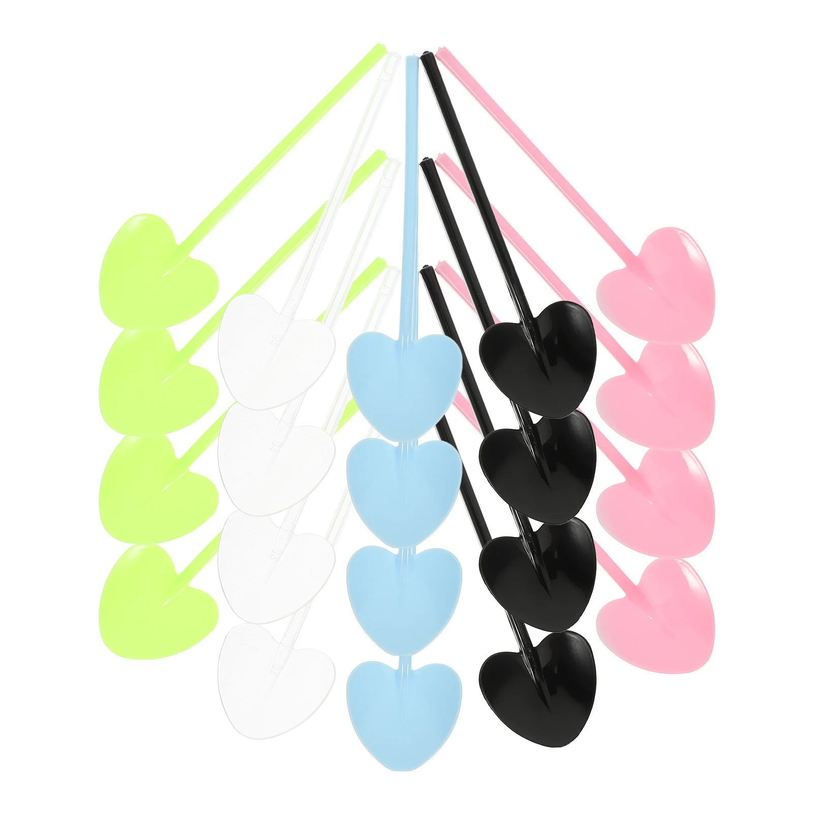 

500 Pcs Heart Shaped Spoon Coffee Spoons Cake Food Serving Ice Favors