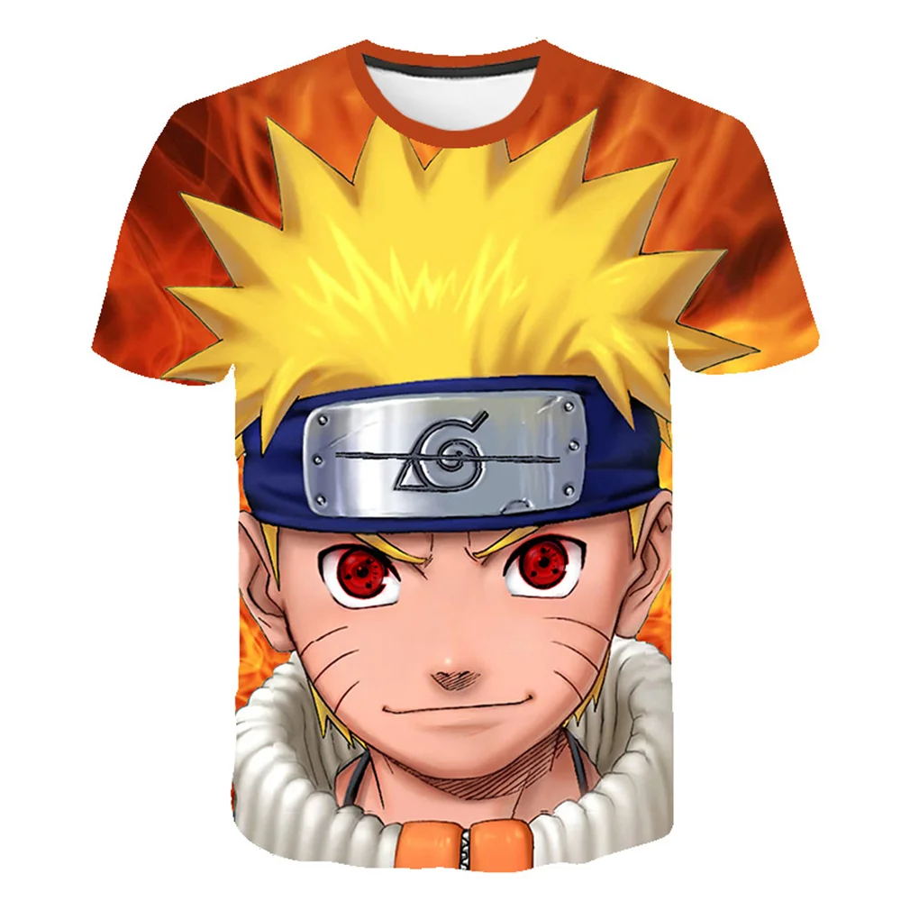 

4-14 Years Kids Boys Naruto T-shirt Girl Cartoon Baby Summer Clothes Toddler Fashion T Shirts Children Tops Costume Streetwear