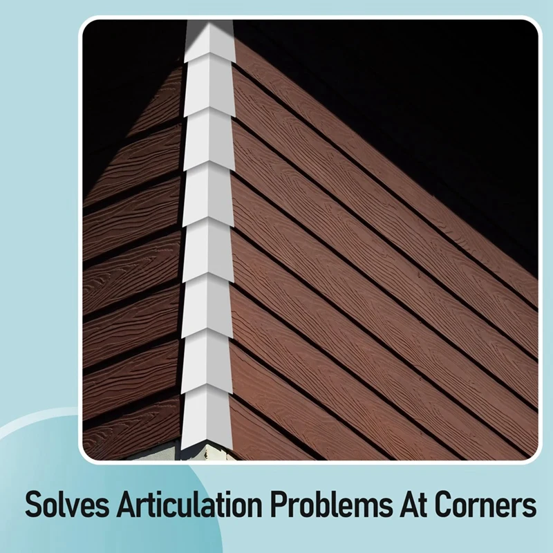 ฝาปิดมุมด้านนอกขอบอลูมิเนียมเรียบตัดเล็บโลหะ8ชิ้นสีขาว8ชิ้น