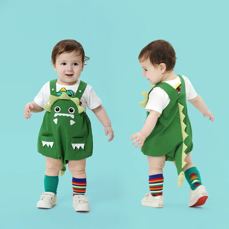 Summer Baby Clothes Rompers Boy Girls Bodysuit Kawaii Dinosaur Cotton Overall onesies Onesie Animal Cartoon Jumpsuits 0-3 Year