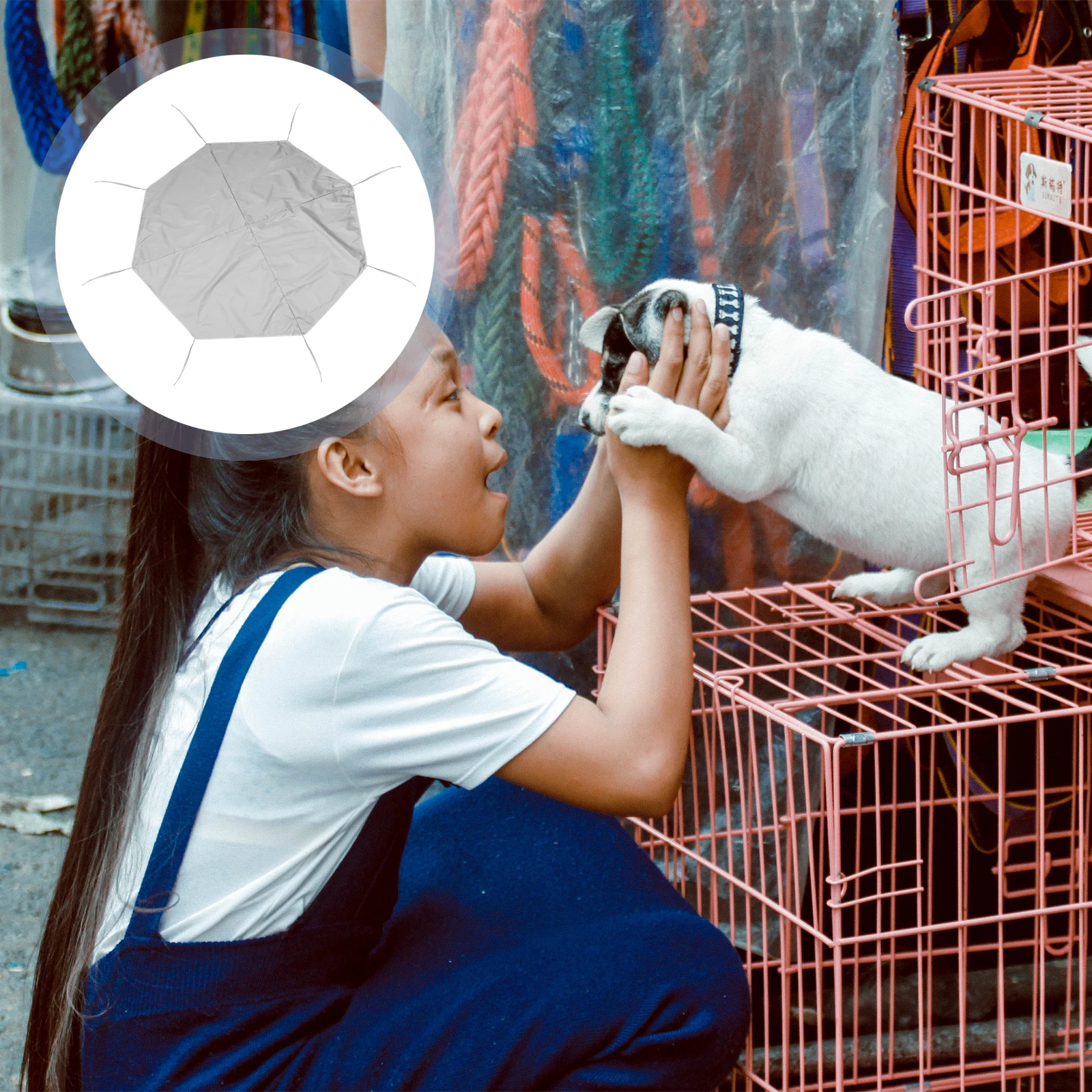Capa superior para canil à prova d'água, caixa para caneta de cachorro, proteção para gaiola externa de cercadinho