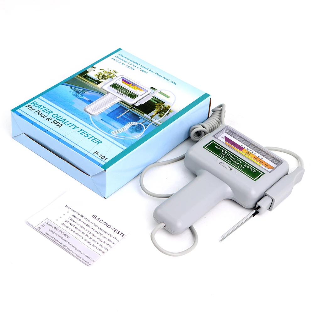 2 in 1 PH Chlorine Meter Cl2 Tester PH Water Quality Testing Device Professional Chlorine Measuring For Swimming Pool Aquarium