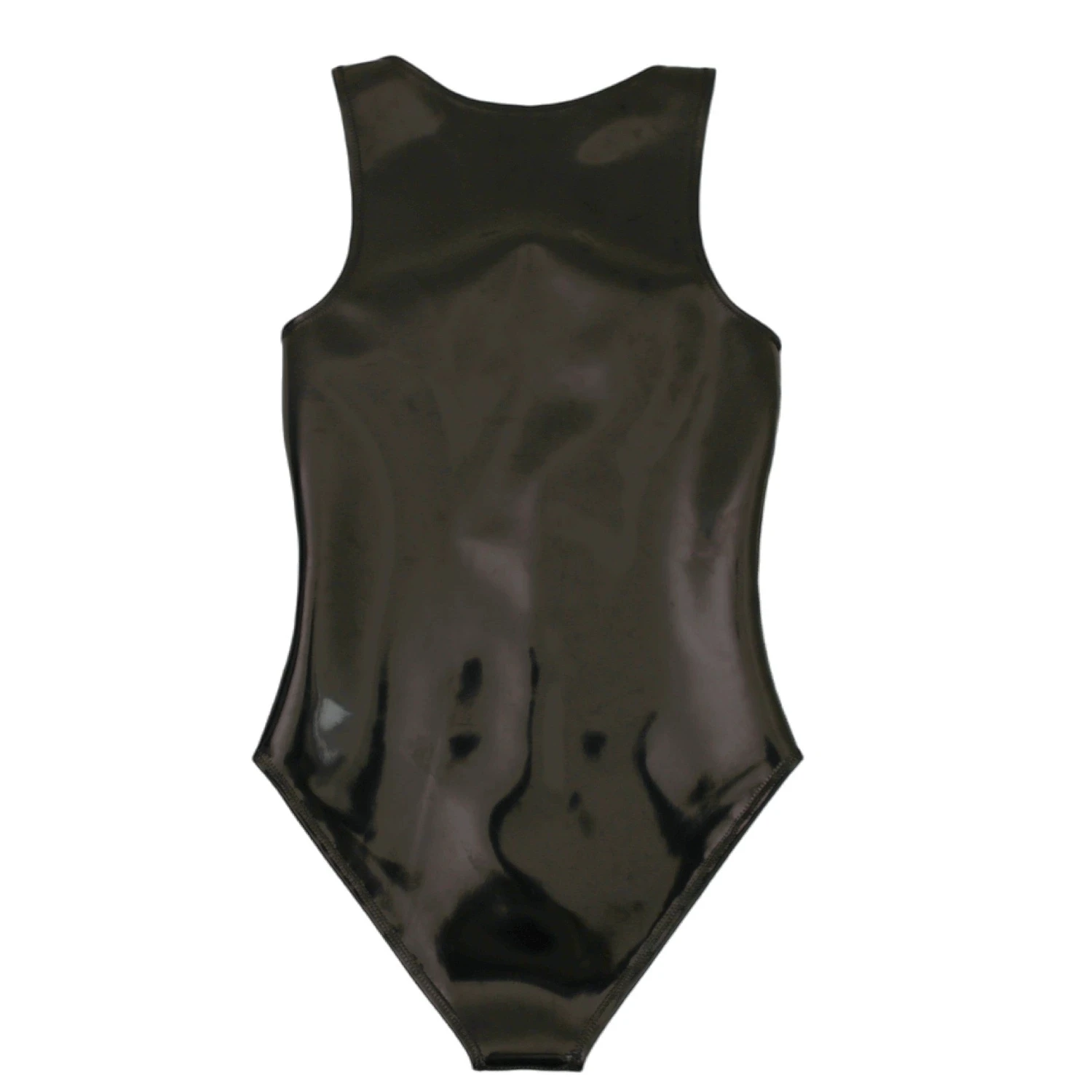 Double Sided PU Leather Tank Top PVC Bodysuit S-4XL Faux Latex Waterproof Body Teddy Leotard Swimsuit Catsuit One-Piece Clothing