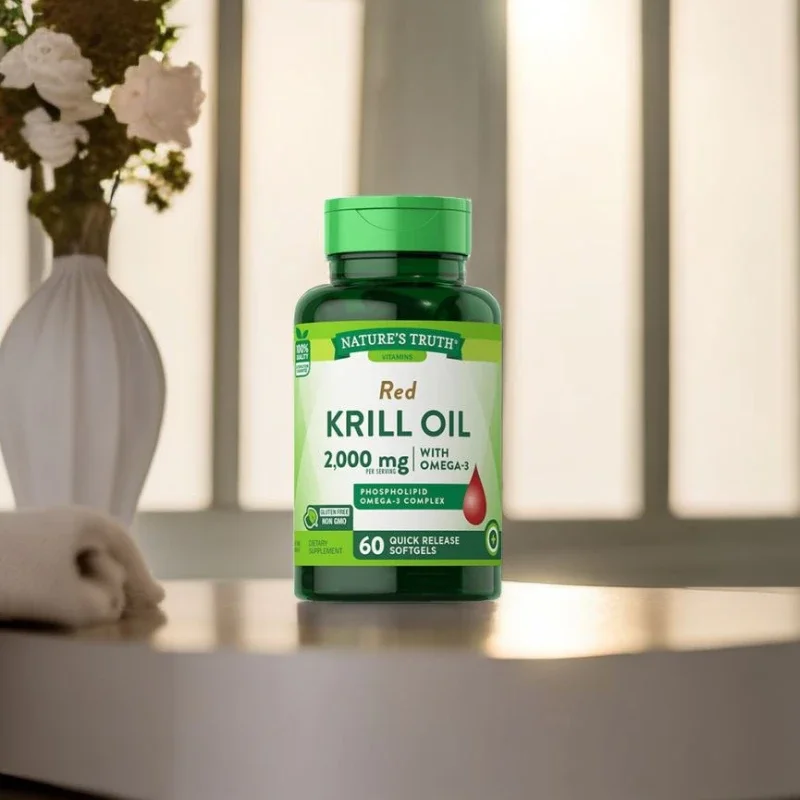 1 bottle Antarctic krill oil soft capsule, brain-strengthening and intelligence-improving, active thinking, delayed anti-aging