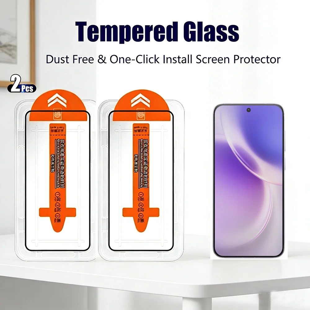 

2pcs Screen Protector for Vivo X300 Ultra/Pro X300 FE X300S V70 Elite V70 FE V70fe x300fe Tempered Glass Dust-Proof Installation