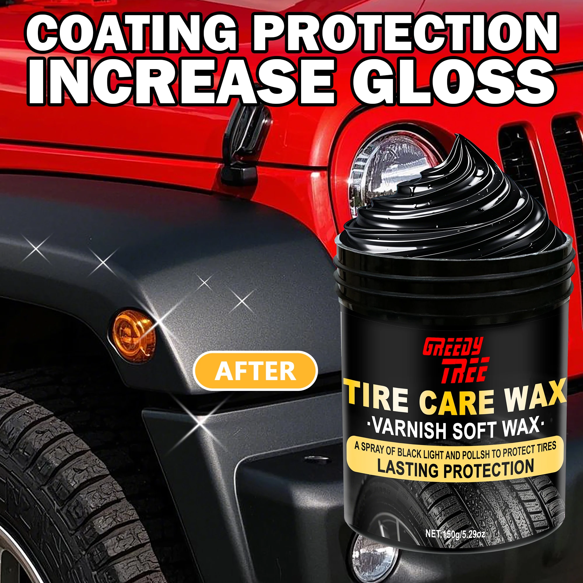 Car Black Interior Tire Polishing and Retreading Paste Tire Cleaning Rust Removal Polishing Shine Enhancement Anti-fouling Wheel