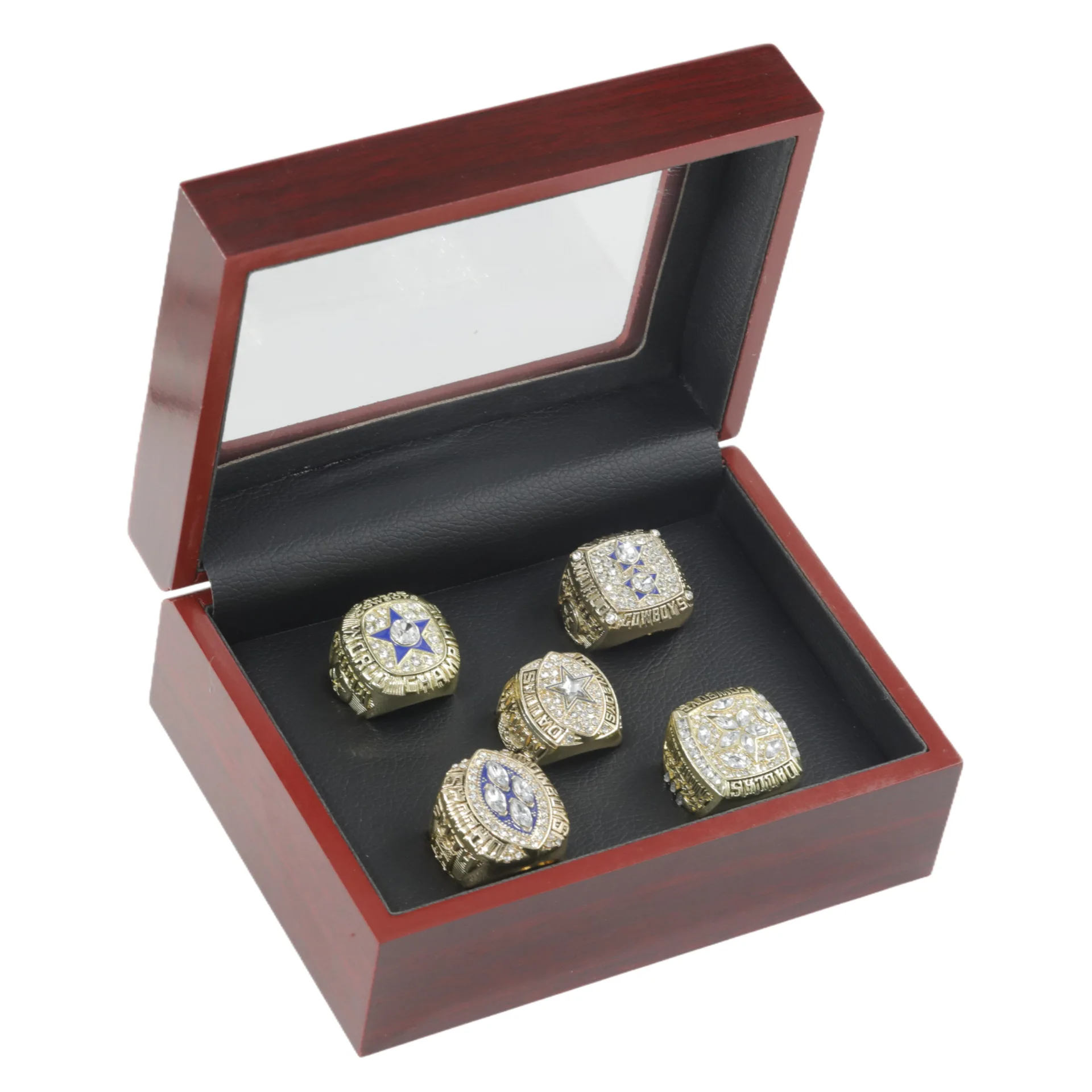 

5 Pieces Rugby Championship Set, Fan Commemorative Ring Gift Hot Selling Fashion Ring Set