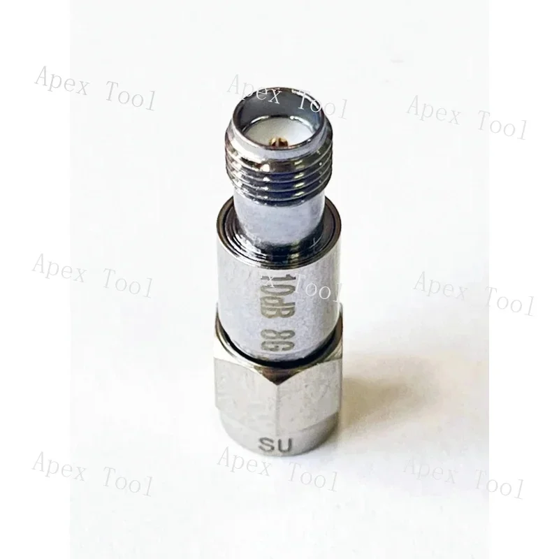 10PCS Stainless steel SMA fixed attenuator 1-60dB;DC-8G;2w