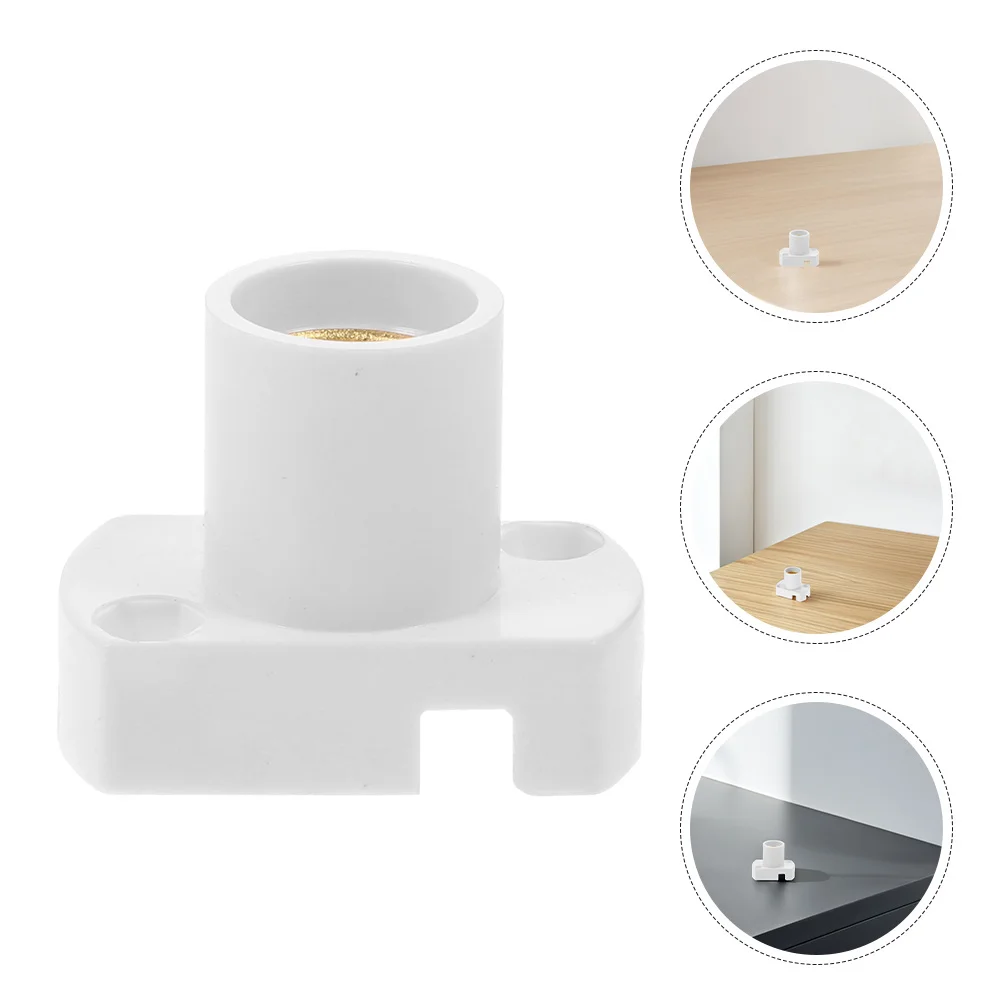 

5Pcs E12 Light Socket Surface Mounted Narrow Wall Rectangular Screw Base Easy Installation Indoor Outdoor Lighting Safe Durable