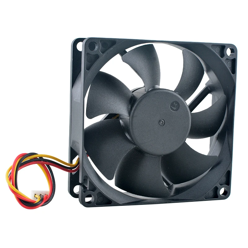 DA08025B12UF 8cm High Speed Axial Flow Cooling Fan 80mm DC12V 0.50A 3-Pin Fan for UPS Power Supply 80x80x25mm