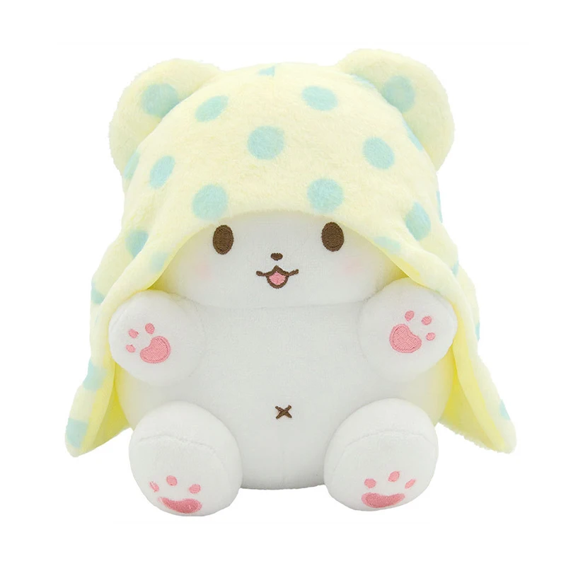 Genuíno sanrio marumofubiyori boneca de pelúcia 20cm boutique plushies anime ornamentos estofamento gordo lance travesseiros crianças presentes brinquedos