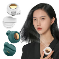 Mini Clip Fan Hanging Waist Neck Fan Girl Electric Air Cooling Fan 900mah USB Leafless Fan 3 Speeds Portable Summer Cooler Air