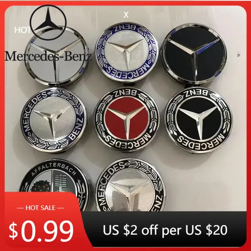 

Горячая наклейка на автомобиль, 4 шт., 75 мм, центральные колпаки на колеса автомобиля, колпаки ступицы, диски, крышка для Mercedes Benz AMG A B C S Class E GLA CLA GLB GLE GLK GL