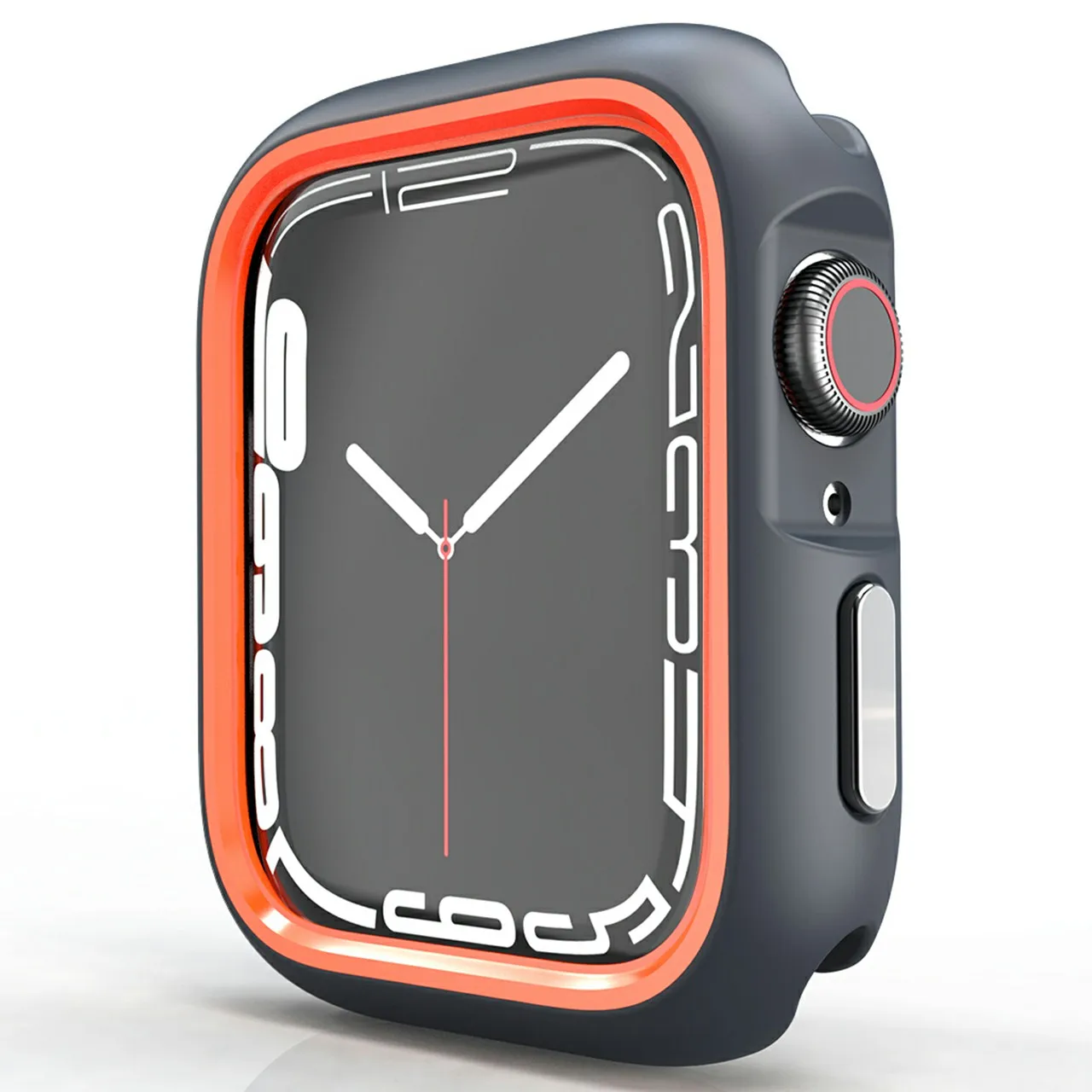 

Чехол для часов Apple Watch Series 9/8/7 45 мм / SE (2023) / SE (2022) / SE / 6 / 5 / 4 44 мм двухцветная защитная рамка для ПК -