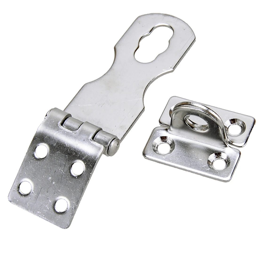 2 Sets Deck Safety Hasp Buckle Door Hinge Latch Lock Clasp For Marine Companionway Boat Caravan Cockpit Locker Stainless Steel