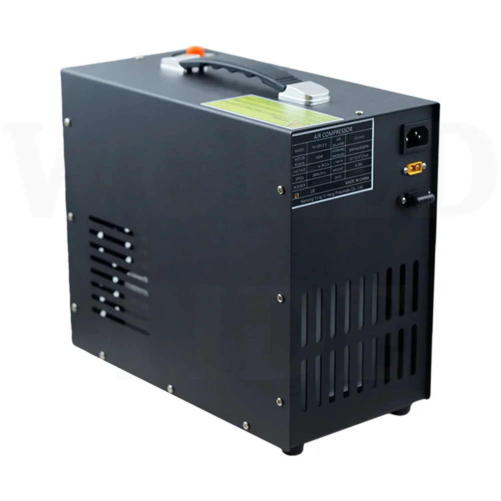 4500Psi 300Bar 12V PCP Air Compressor High Pressure Compressor Auto-Stop Built-in 12V Power Adapter Diving PCP Rifle