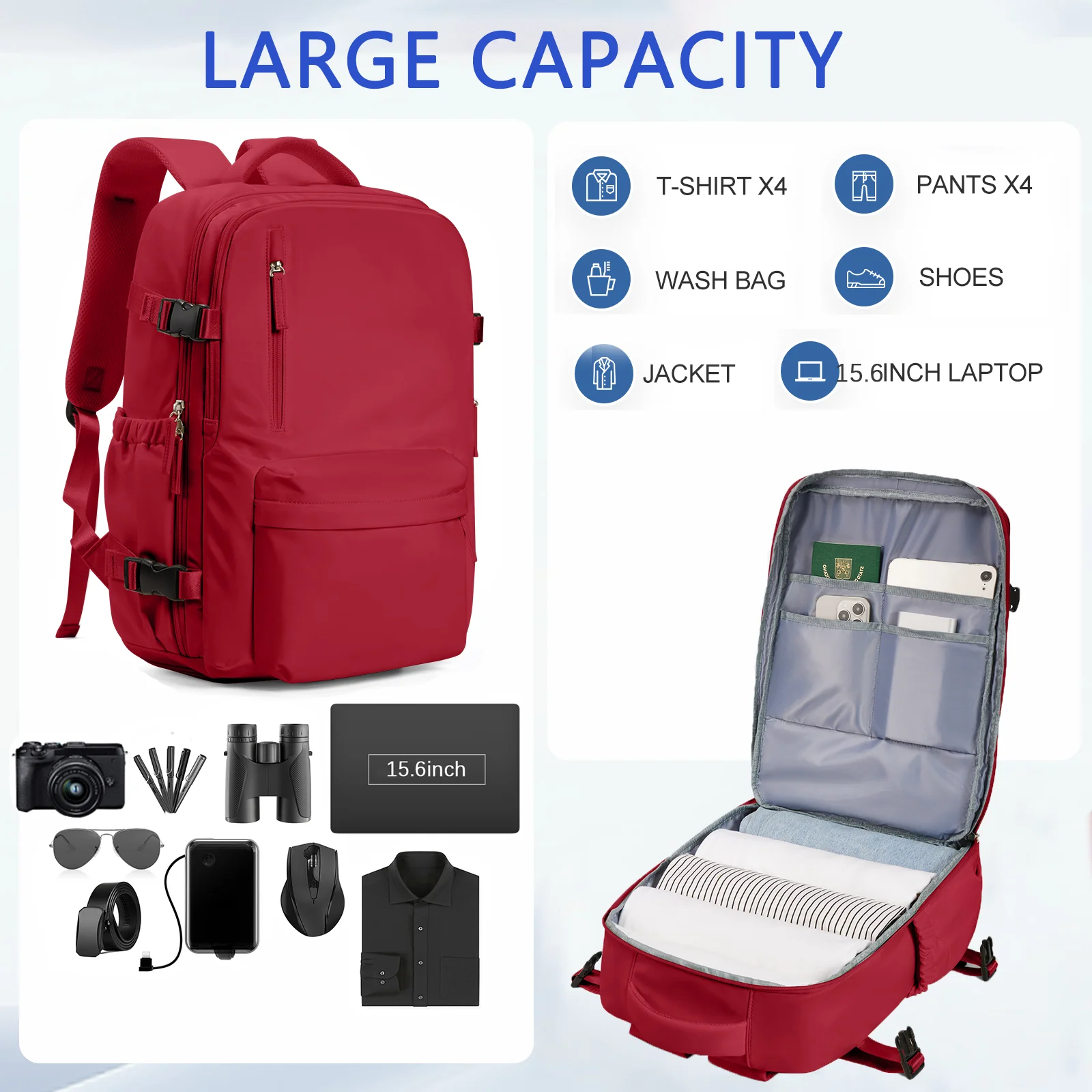 Airplane Travel Backpack Cabin Bag Easyjet 45x36x20 Large Capacity Shoulder Bag Multifunctional Backpack Mummy Laptop Backpacks