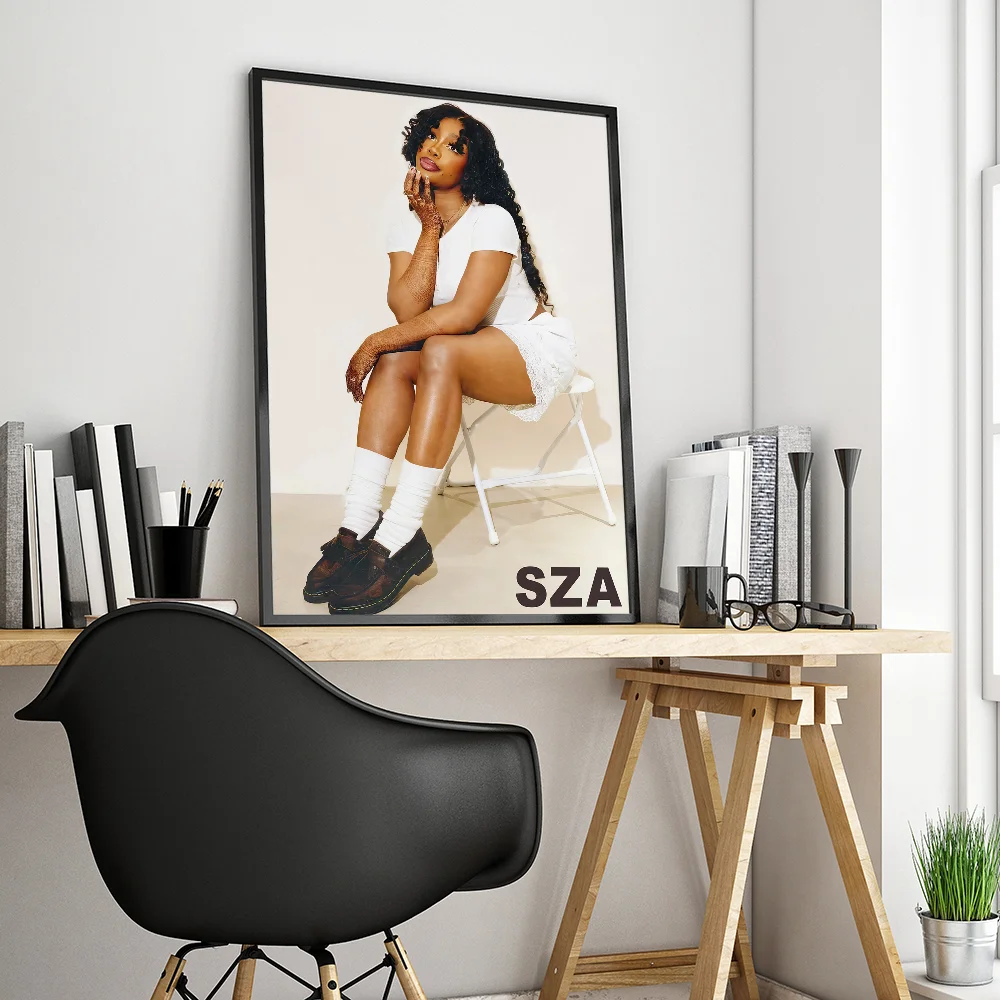 American Singer Star SZA Movie Sticky Posters Vintage Room Home Bar Cafe Decor Room Wall Decor