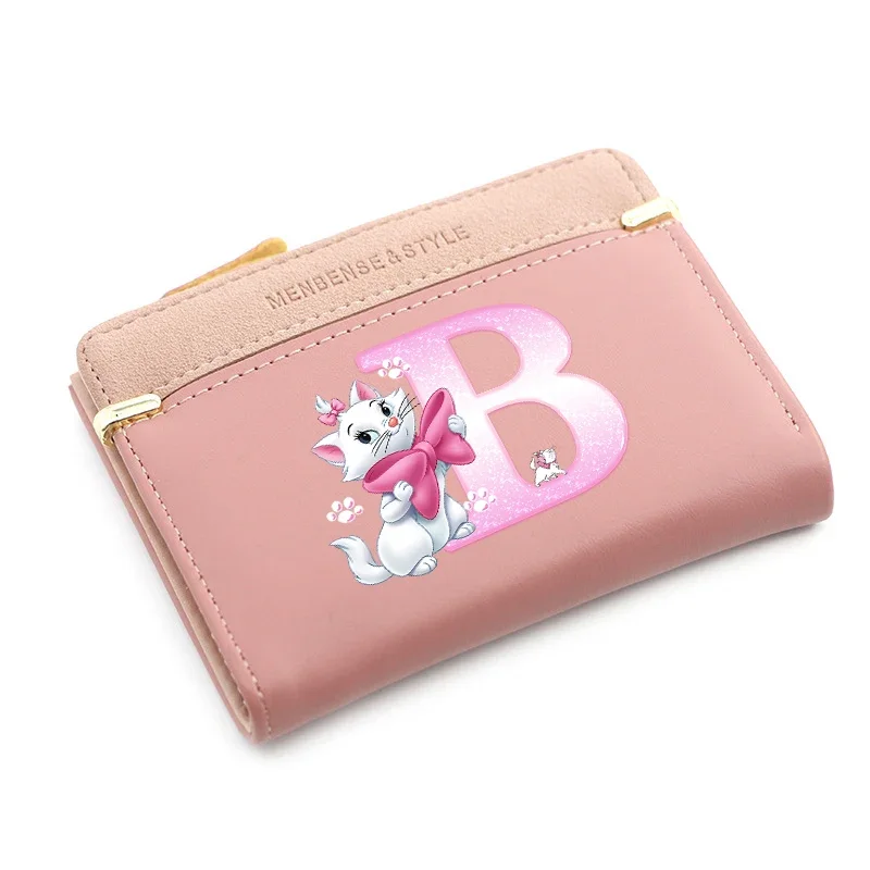 The Aristocats ماري القط المرأة محافظ بسيطة قصيرة المرأة محفظة بطاقة الهوية المحفظة حقائب النساء حامل حافظة للبطاقات متعددة الوظائف المحفظة #2