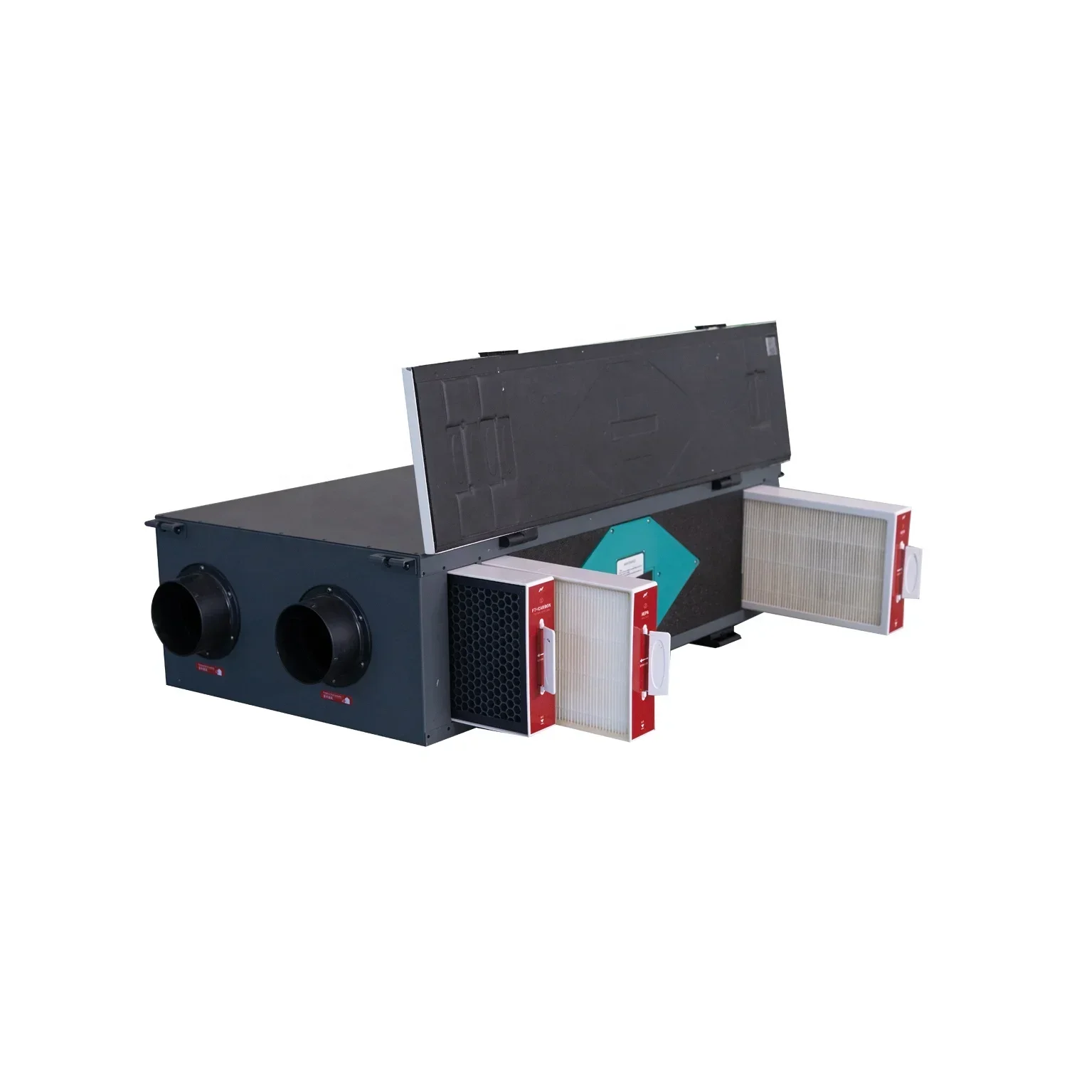 Heat Recovery Ventilation Energy Saving 500m3/h Fresh Air Handling Unit Recuperators Heat Recovery Kit
