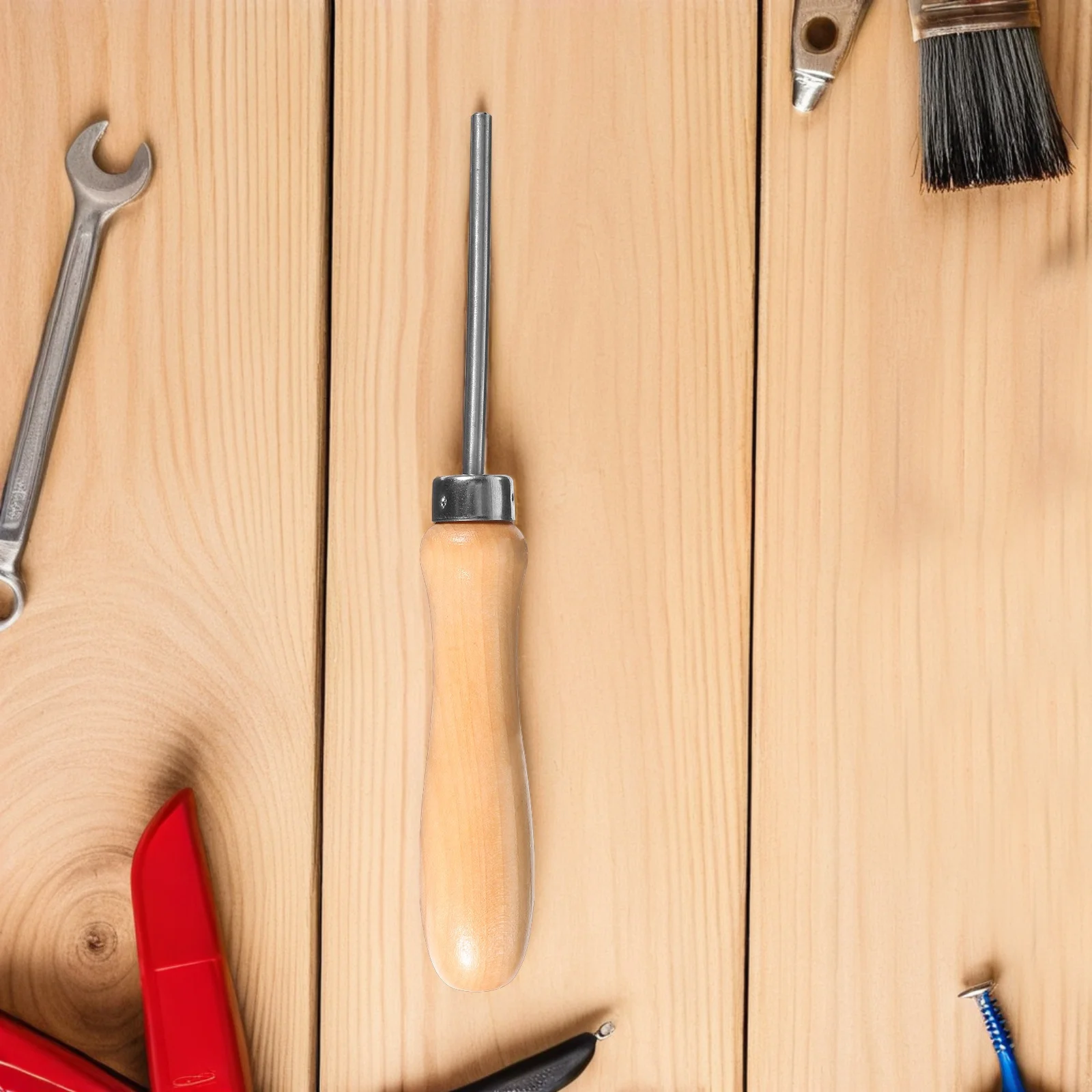 مضرب التوتير أداة مقبض خشبي الريشة تنس سلك سحب كفاءة المحمولة صيانة الملحقات أدوات سحب الأسلاك